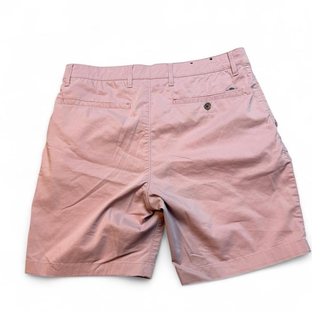 Faherty preppy casual Shorts Mens 31 pink 8 Inch Inseam Drawstring Chino - Picture 2 of 5